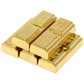 3cm Plastiko Netikrą Aukso Imituojamas Aukso Plytų Mini Blizgantis Aukso Juosta Naujovė, Dovana, Namų Biuro Apdailos