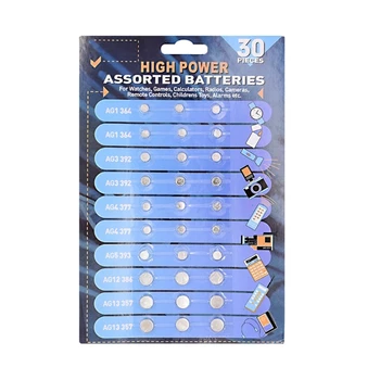 30PCS Monetos Elementų Baterijų Laikrodžiai, Žaidimų Pultai, ir Kameros Maitinimas