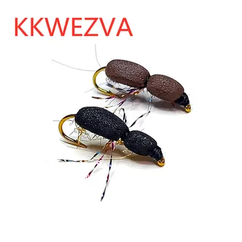 KKWEZVA 16pcs žvejybos skristi jaukų vabzdžių sausas slankiojo tipo vabzdžių panašus į dirbtinį skristi masalas Upėtakis masalas, žūklės Reikmenys