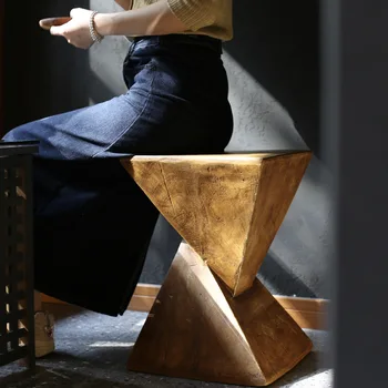 Nordic Dizainas Pusėje Stalo Minimalistinė Geometrinių B & B Pramoninių Stiliaus Sofa ir Arbatos Stalo, Meno Tylus Šiuolaikinio