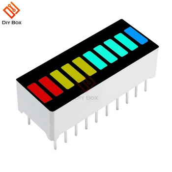 2vnt 10 Segmentų LED Bargraph Šviesos Ekrano Modulis Bar Graph Itin Ryškiai Raudona Geltona Žalia Mėlyna Spalvos Multi-color 