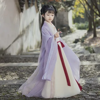 Tradicinis Vaikams Atlikti Hanfu Suknelė Senovės Kinijos Etapo Kostiumas Mergaičių Pasakos Šokių Hanfu Originale Princesė Komplektus Cosplay