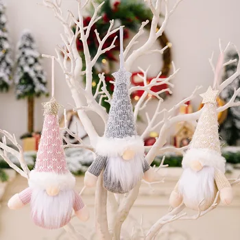 Kalėdų Gnome Lėlės Kalėdų Eglutė Pakabukas Pliušinis Lėlės Pakabukas Namų Kalėdinė Dekoracija 2023 metais papuošalai Kalėdų Dovana