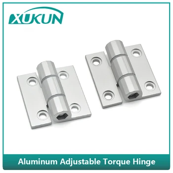 1Pcs balta 60*59MM aukštos kokybės reguliuojamas aliuminio sukimo momentas vyrių padėties atlenkiama už kabineto durų vyris