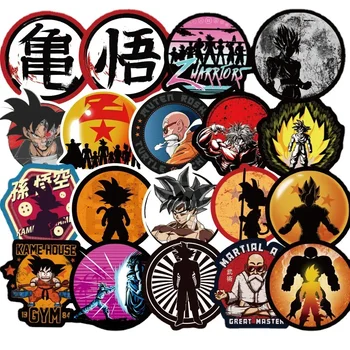 10/50/105Pcs Anime Dragon Ball Lipdukai, Nešiojamas Gokas Lipdukai Motociklų Riedlentė Telefonas atsparus Vandeniui Lipdukas Paketai Vaikams