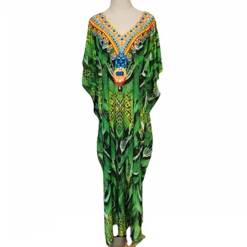 2023 Bohemijos V Kaklo Povas Serpentine Spausdinti Ilgio Kimono Marškinėliai Etninės Naujas Jungiamąją Iki Varčias Ilga suknelė Prarasti Palaidinė Viršūnes Femme