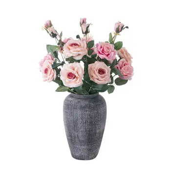 Netikrų Gėlių Realus Dirbtinių Rožių Gėlių Puokštės, Vestuvių Susitarimą, Ryškių Spalvų, Lengvai prižiūrimi Modeliavimas Gėlių 3