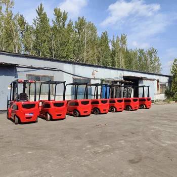 Kinijos Gamykloje 1.5 Tonos Keturių ratų Elektriniai Šakiniai su Švino-rūgšties Baterijos
