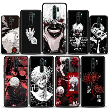 Tokijo Pabaisa Manga Redmi 9 Telefono dėklas Ken Kaneki Anime Xiaomi Redmi9 Galinį Dangtelį Redmi 9A 9T 9C 10 C 8 7A 6A 11 12C Minkštas Atvejais