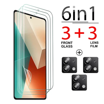 6in1 Aišku, Fotoaparato Objektyvo Apsauginis Stiklas Xiaomi Redmi 13 Pastaba Pro plus apsauginės Plėvelės note13 13pro 4G 6.67