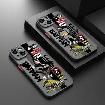 Cool Batman-Super Herojus Prabanga Telefono dėklas skirtas iPhone 12 14 Pro Max 13 Pro 11 15 Plius 12 Pro Max 15 Pro Max 14 Silikono Padengti