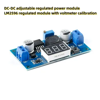 DC-DC kolonėlė reguliuojama vairo modulis LM2596 reguliuojamos modulis su voltmeter kalibravimo