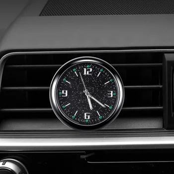 Smart Mini Automobilių Oro Angos Kvarcinis Laikrodis Su Clip Oro Išleidimo Žiūrėti Laikrodis Šviesos Auto Indikatorius Laikrodis Prietaisų Skydelio Laikrodis Automobilių